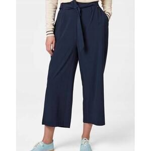 NWT Helly Hansen Women's Sz: L Navy Blue Wide Leg Siren Culotte Pants 34076-597